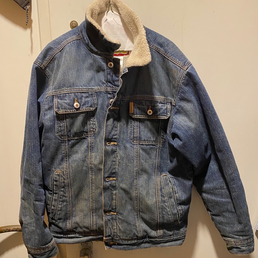 Cinch Sherpa lined denim jacket